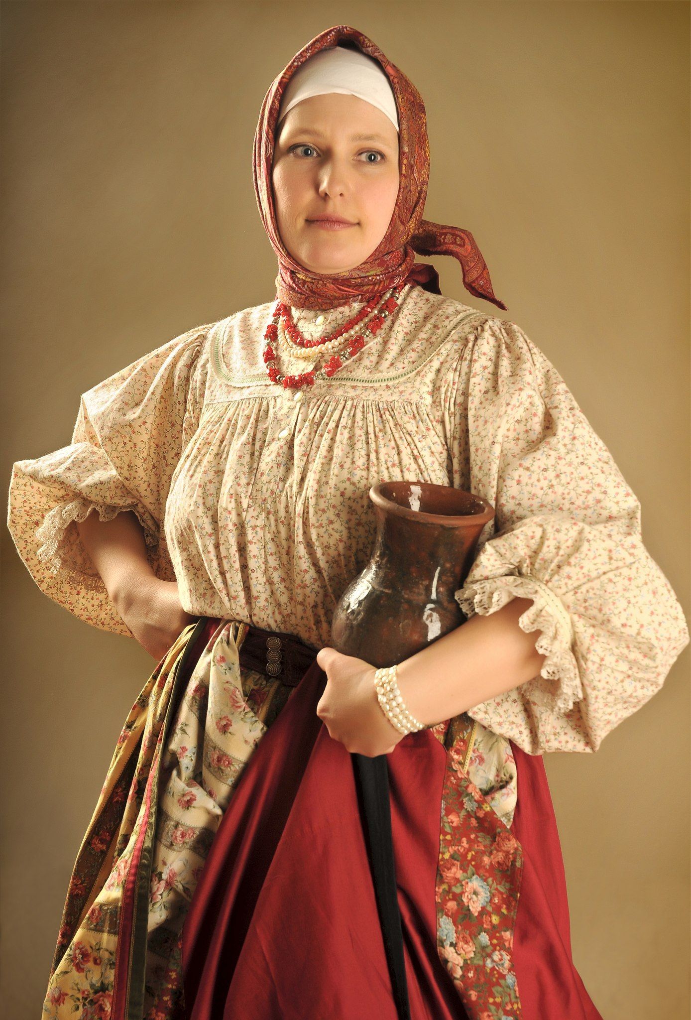 Girls in Slavic costumes in Lyon