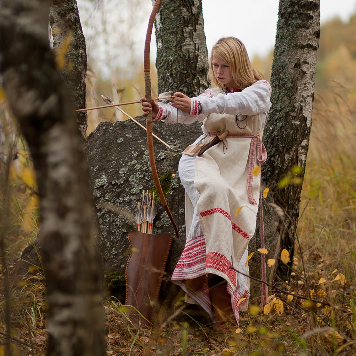 Sexy photo Girls in Slavic costumes in Lyon